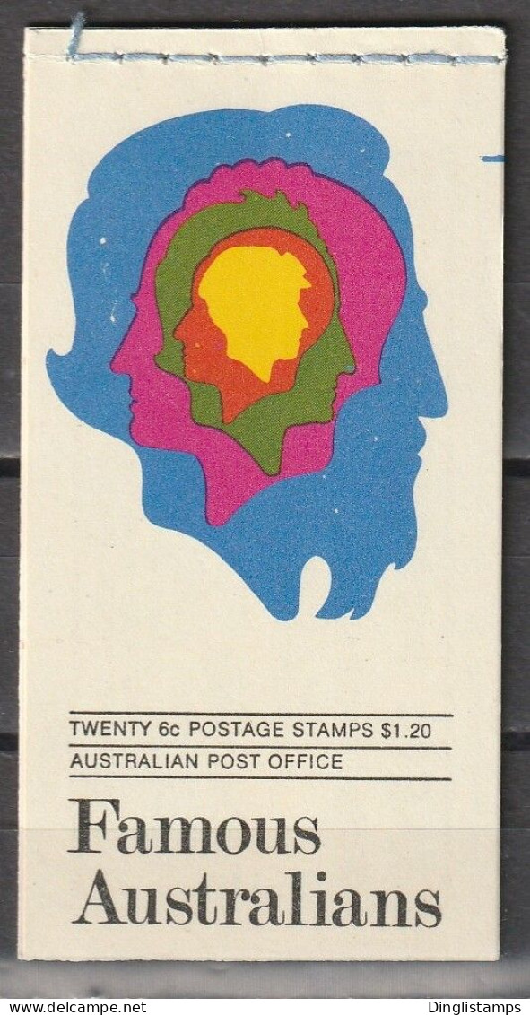 AUSTRALIA - 1970 Famous Australians (3rd Series) Booklet - Booklets