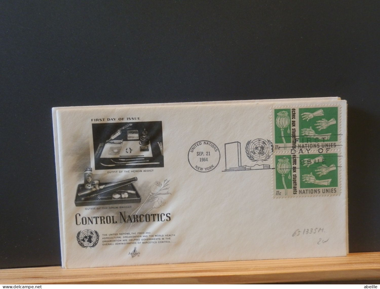 65/535M 2  FDC USA 1964 - Droga