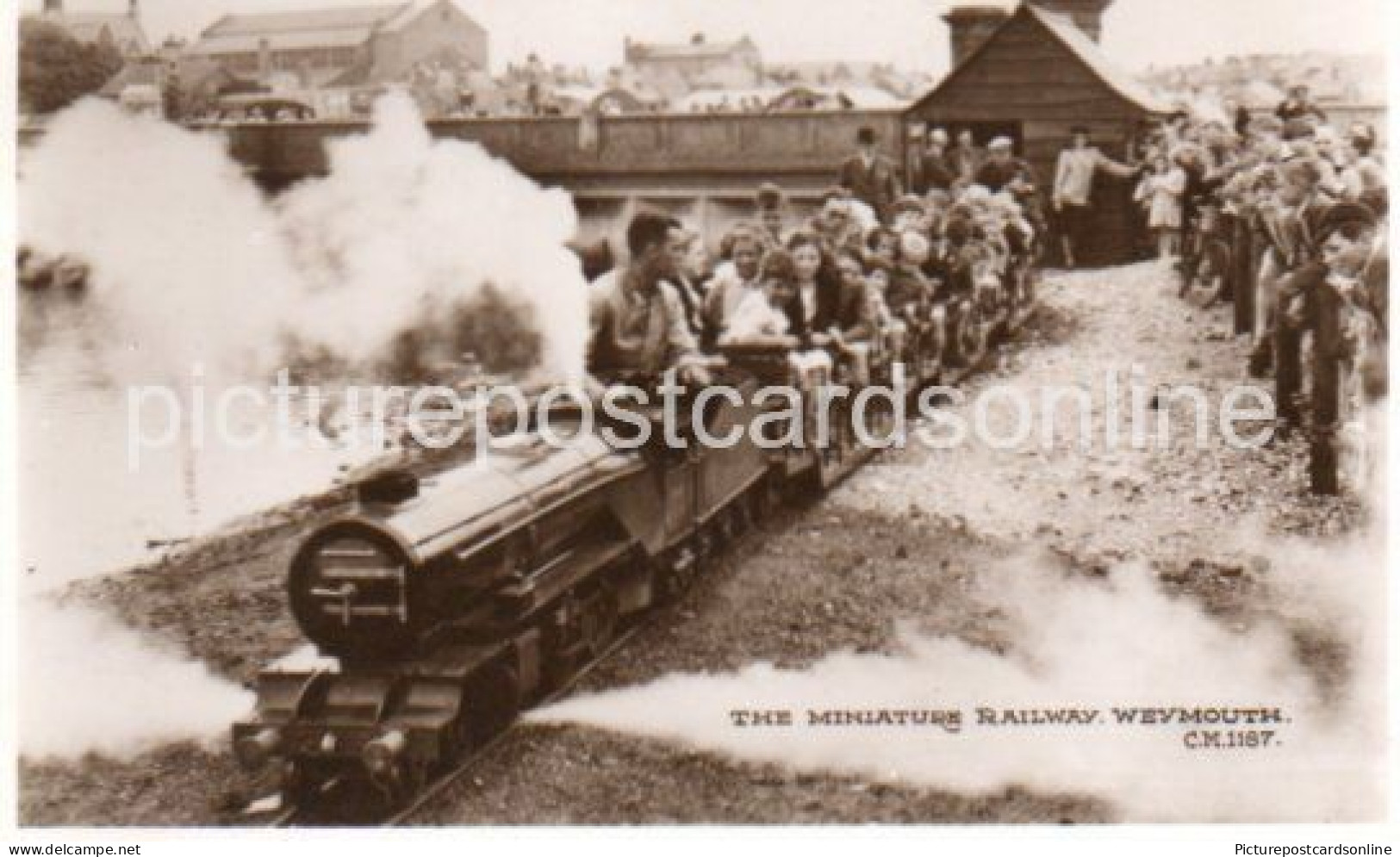 WEYMOUTH THE MINIATURE RAILWAY OLD R/P POSTCARD DORSET - Weymouth