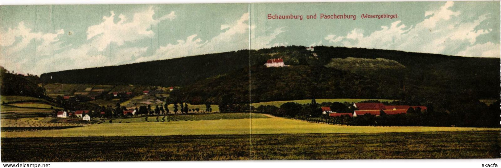 CPA AK Panorama Card SCHAUMBURG U. PASCHENBURG GERMANY (865269) - Schaumburg