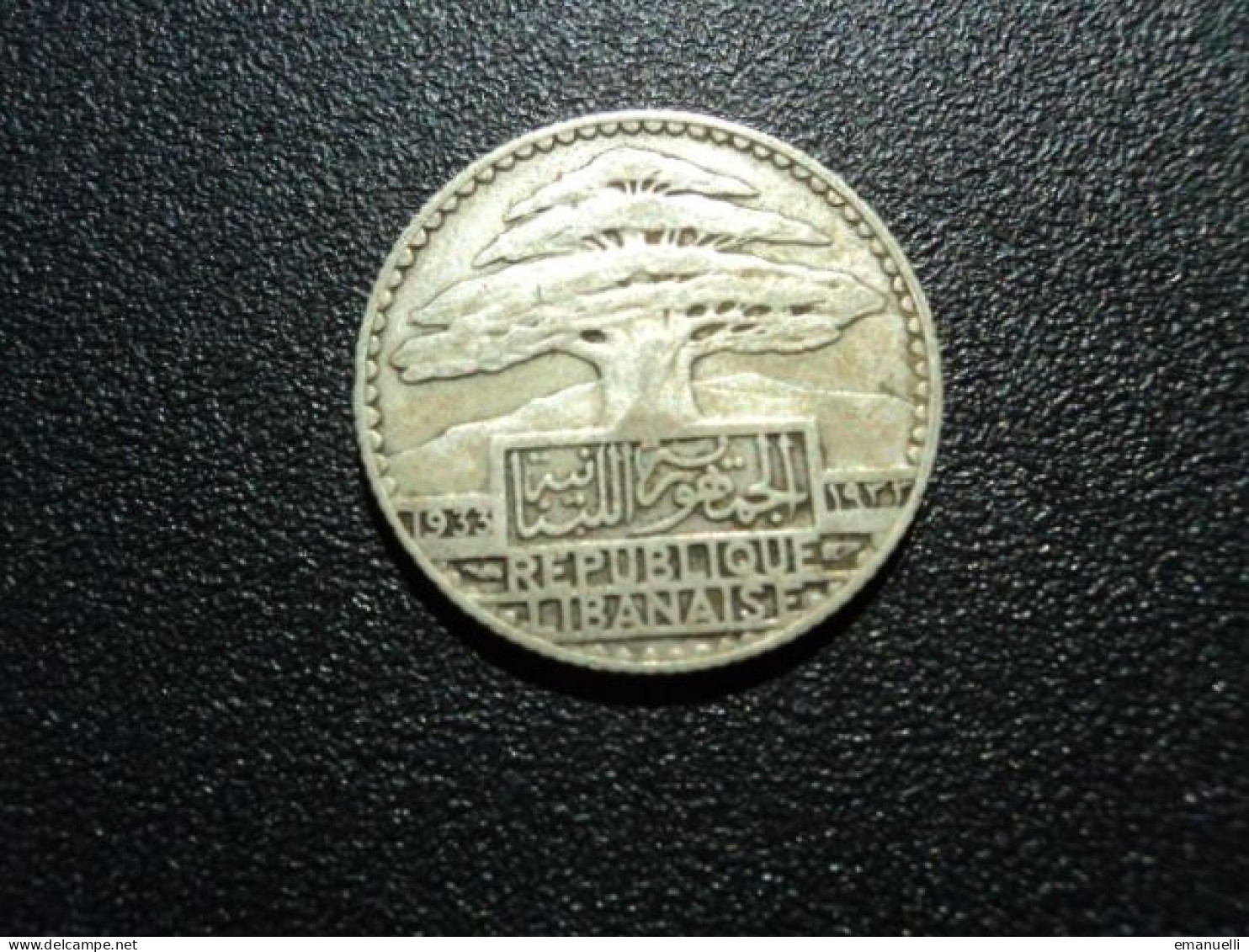 LIBAN SOUS MANDAT FRANÇAIS * : 25 PIASTRES  1933 **   G.36 / KM 7     TTB - Libanon