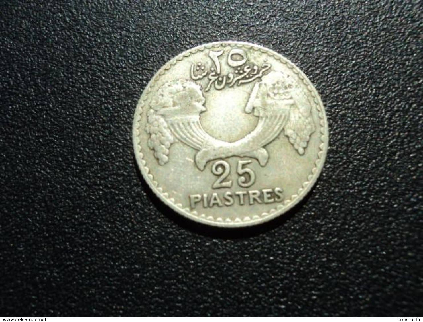 LIBAN SOUS MANDAT FRANÇAIS * : 25 PIASTRES  1933 **   G.36 / KM 7     TTB - Libanon