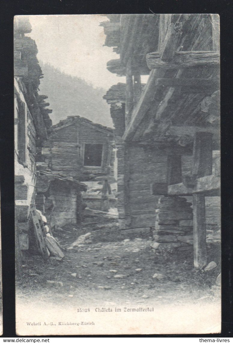 Zermatt   (Suisse)  Chalets Im Zermatfertal  1909  (PPP42533) - Matt