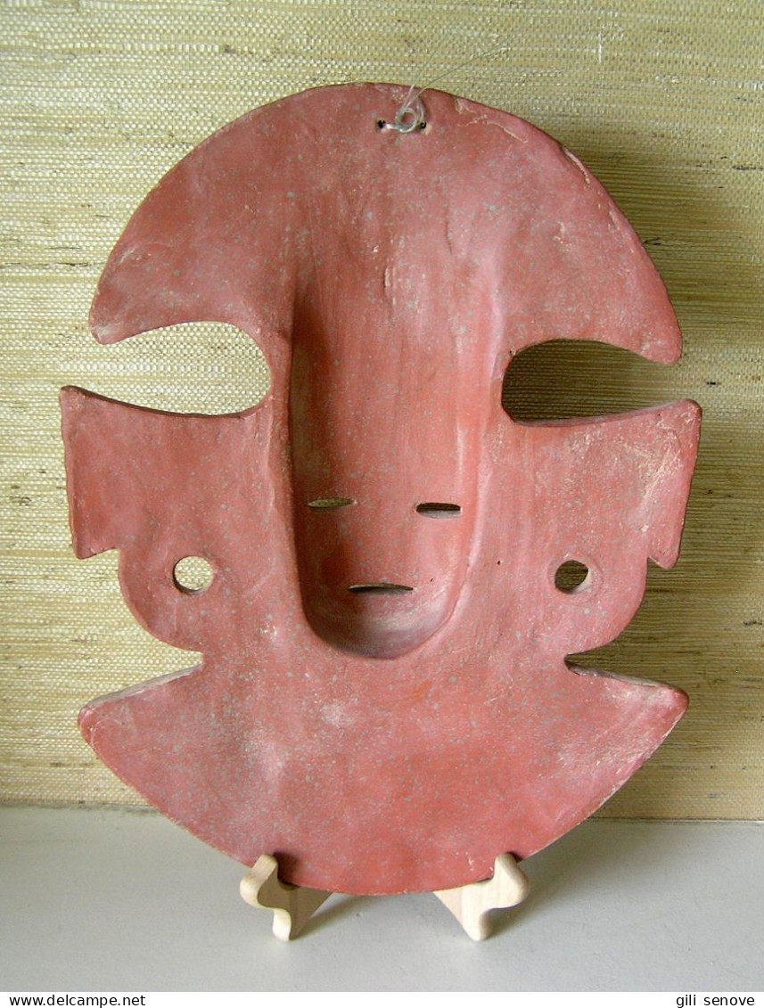 Aztec Eagle Warrior Ceramic Wall Mask