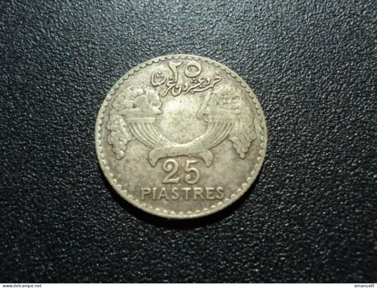 LIBAN SOUS MANDAT FRANÇAIS * : 25 PIASTRES  1936 **   G.37 / KM 7     TTB - Liban