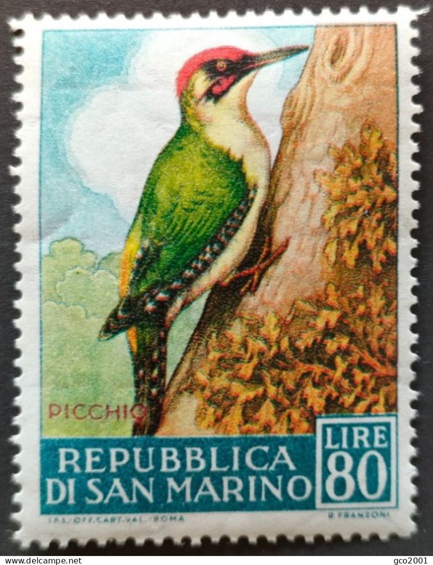 SAINT MARIN  / YT 487 / FAUNE - OISEAU - PIVERT / NEUF ** / MNH - Spechten En Klimvogels