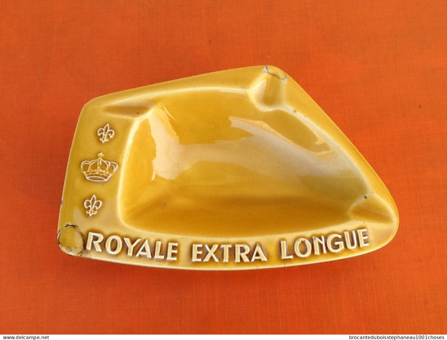 Cendrier Publicitaire Royale Extra Large Faïence D' Art Proceram (165X105x40)mm Poids : 260grs - Altri & Non Classificati