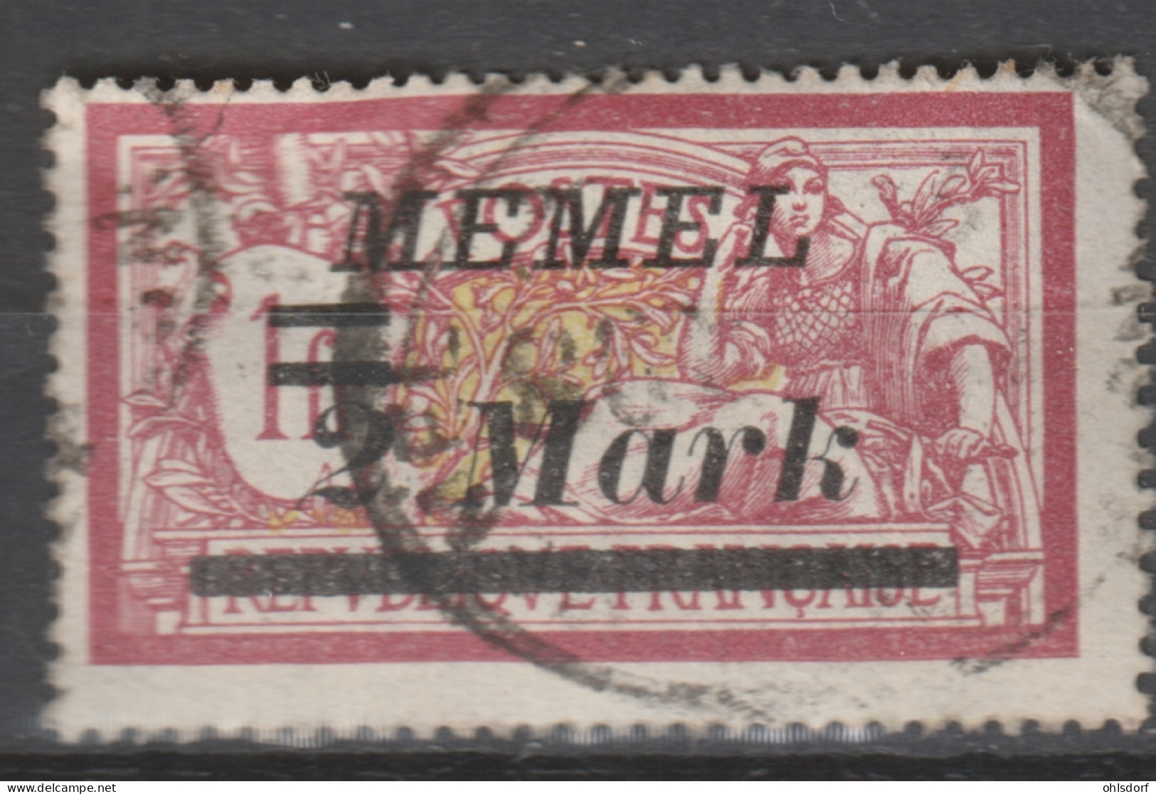 MEMEL 1922: YT 60, O - LIVRAISON RATUITE A PARTIR DE 10 EUROS - Used Stamps