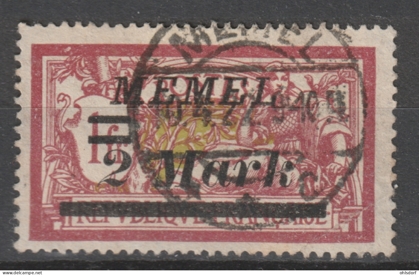 MEMEL 1922: YT 60, O - LIVRAISON RATUITE A PARTIR DE 10 EUROS - Used Stamps