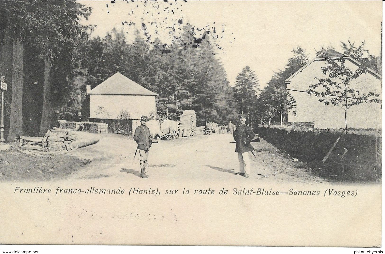 CPA 88 Col De HANTS Route De SAINT BLAISE à SENONES 1906 Superbe Frontière Franco Allemande - Senones