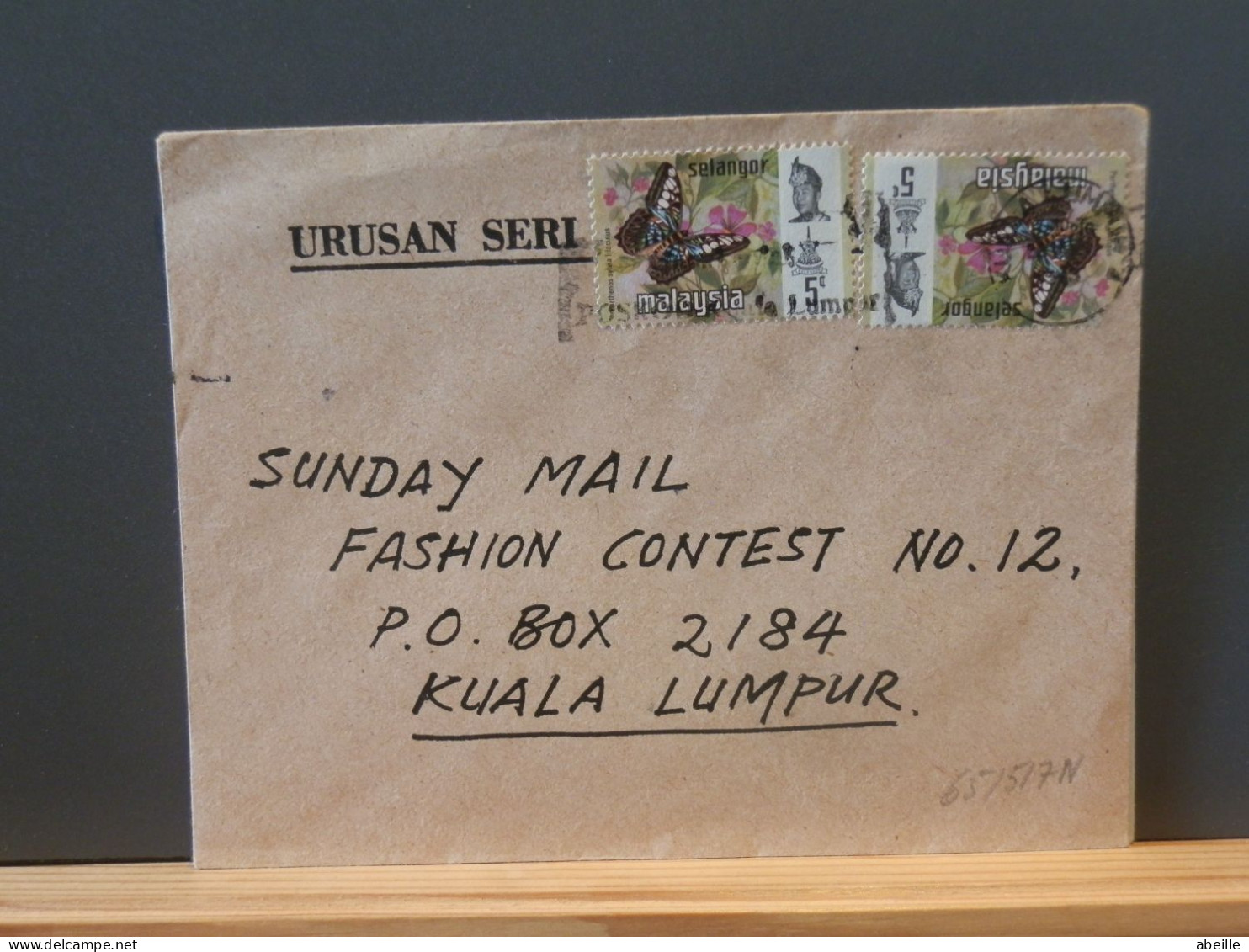 65/517N  LETTRE MALAYSIA SELANGOR - Malaysia (1964-...)