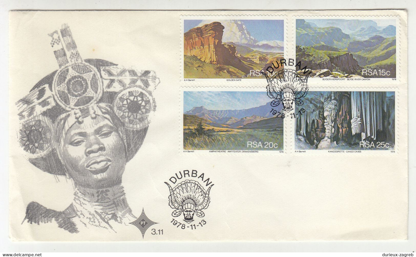 South Africa 1978 Scenic Views FDC B230601 - FDC