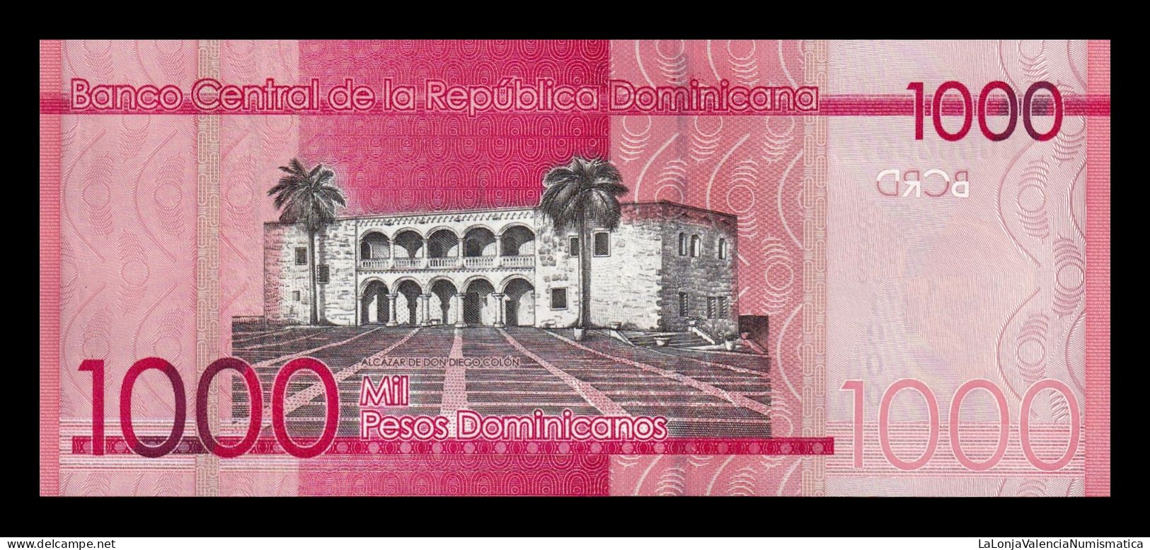 República Dominicana 1000 Pesos Dominicanos 2015 Pick 193b Low Serial 948 Sc Unc - República Dominicana