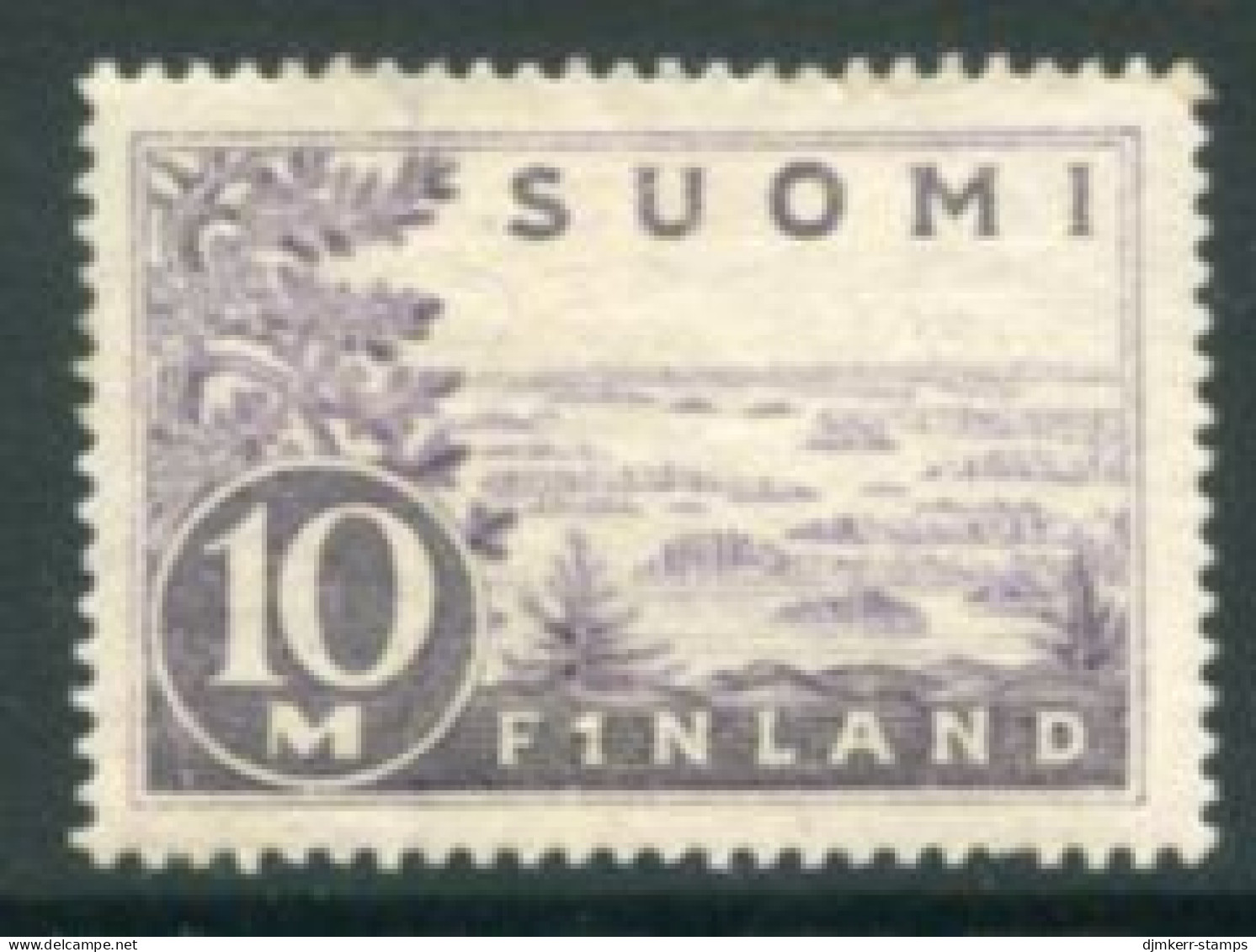 FINLAND 1930 Definitive  10 Mk.  Plate I  LHM / *. Michel 156 I - Unused Stamps
