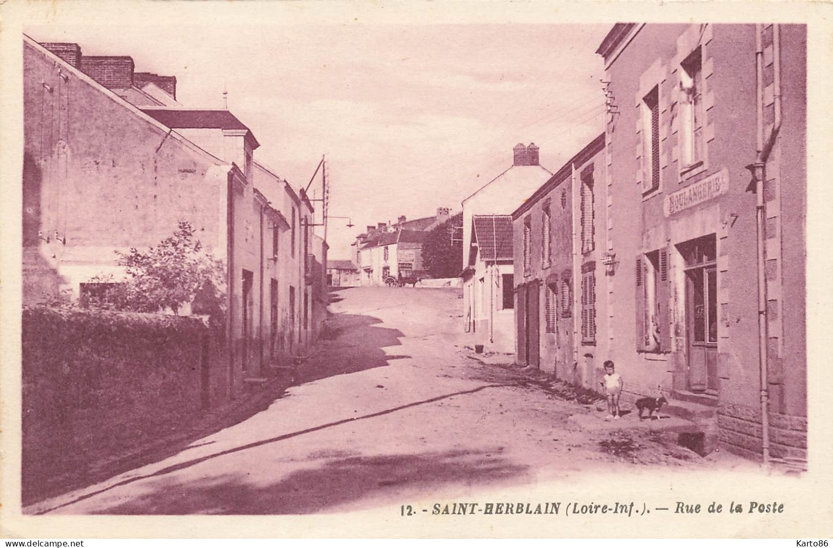 St Herblain * La Rue De La Poste * Boulangerie - Saint Herblain