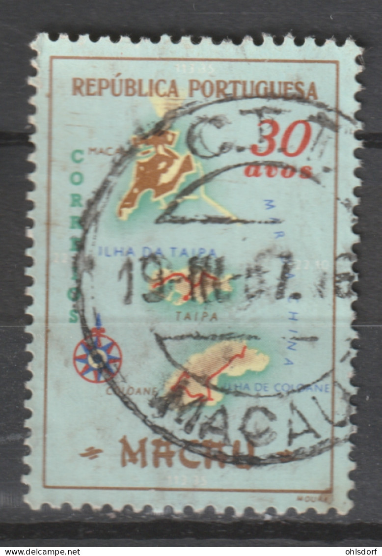 PORTUGAL - MACAO 1956: YT 379, O - FREE SHIPPING ABOVE 10 EURO - Used Stamps