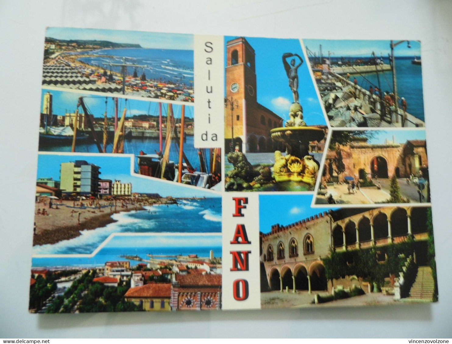 Cartolina Viaggiata "Saluti Da FANO" Vedutine 1970 - Fano