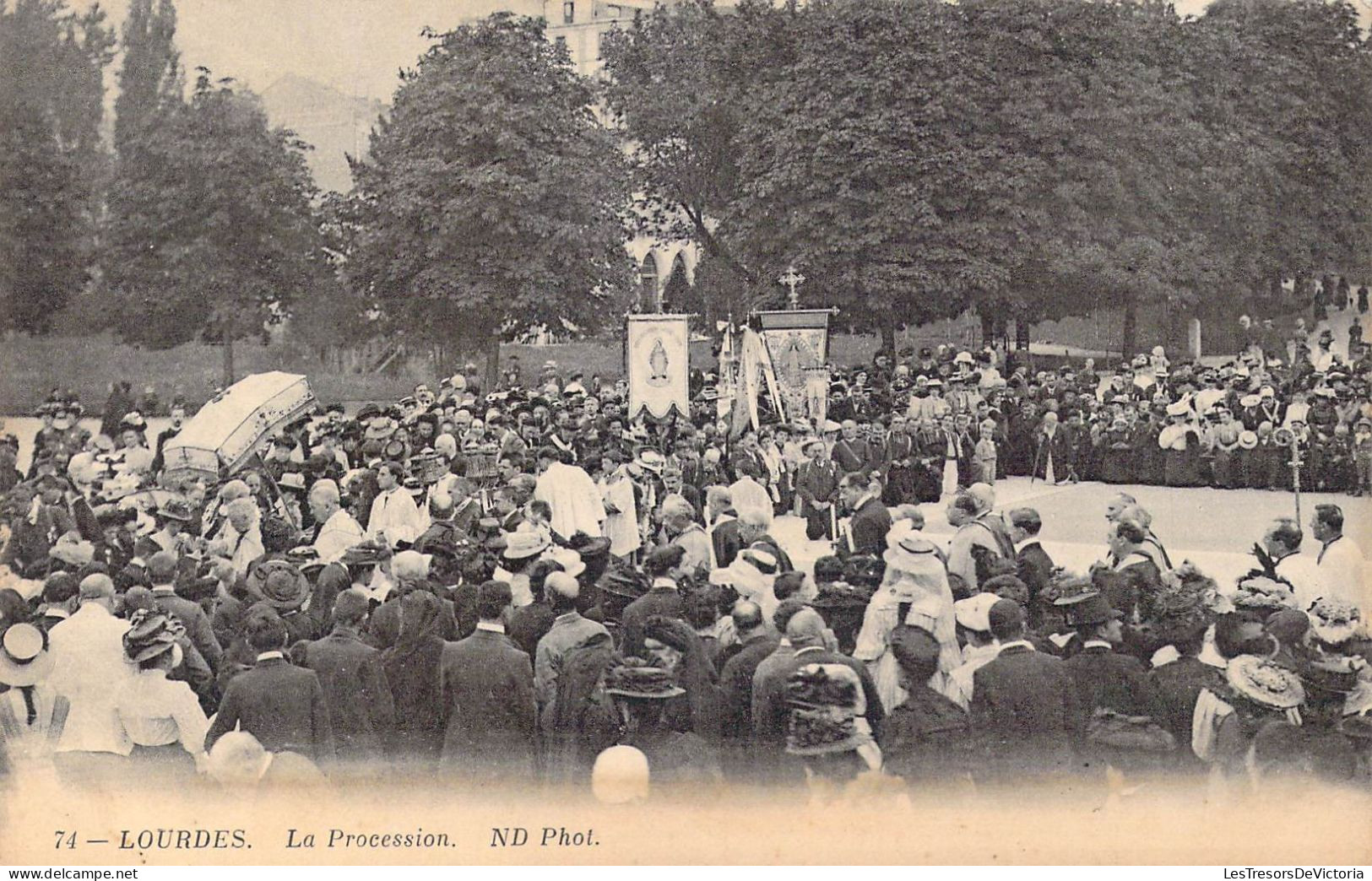 FRANCE - 65 - Lourdes - La Procession - Carte Postale Ancienne - Lourdes