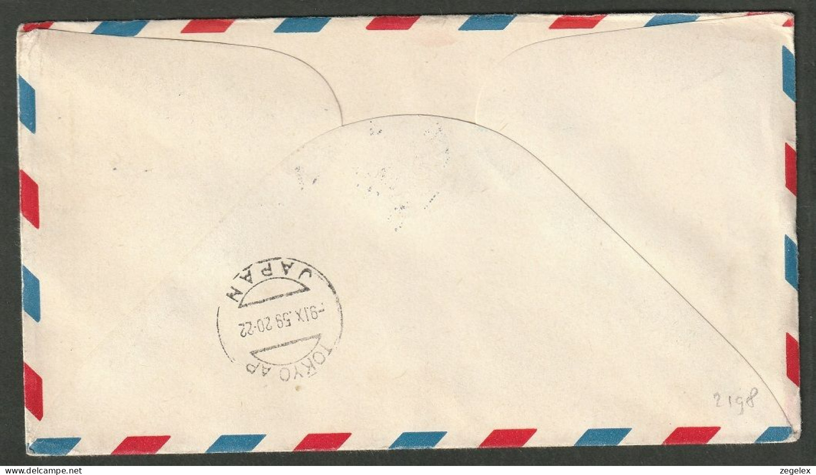 United States - Postal Stationary. Los Angeles To Tokyo. 1959 Airmail. UC14 + 1c Surcharge. - 1941-60