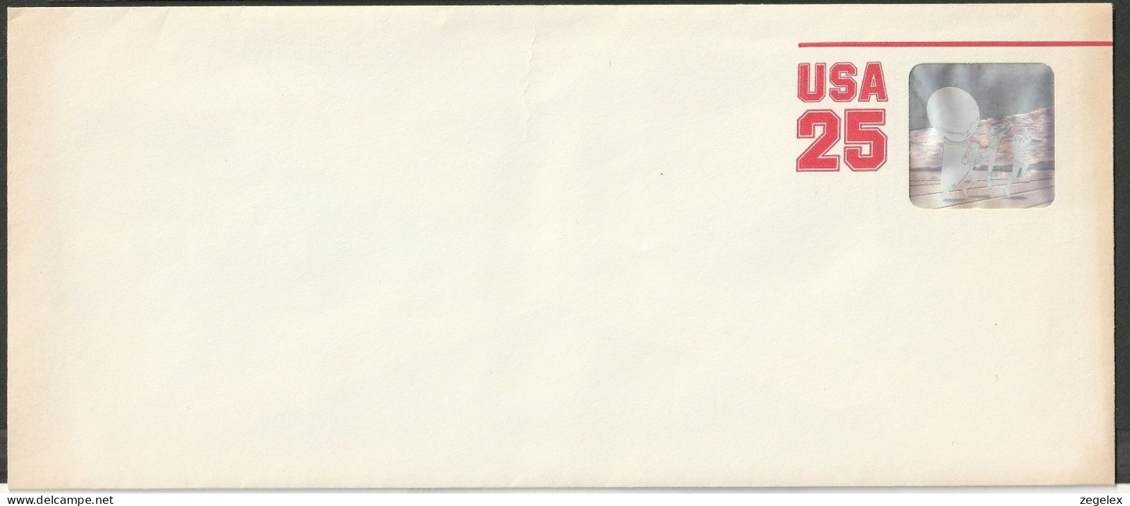 United States - Postal Stationary. 1990. Hologram Football Players Scott U618 ** - Brieven En Documenten