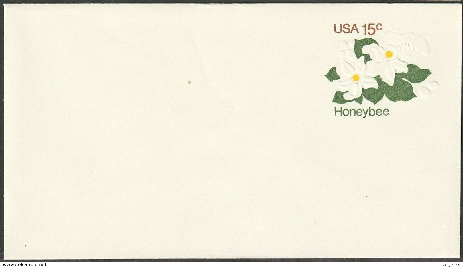 United States - Postal Stationary. 1980 15c Honeybee - Scott U599 Unused ** - 1961-80