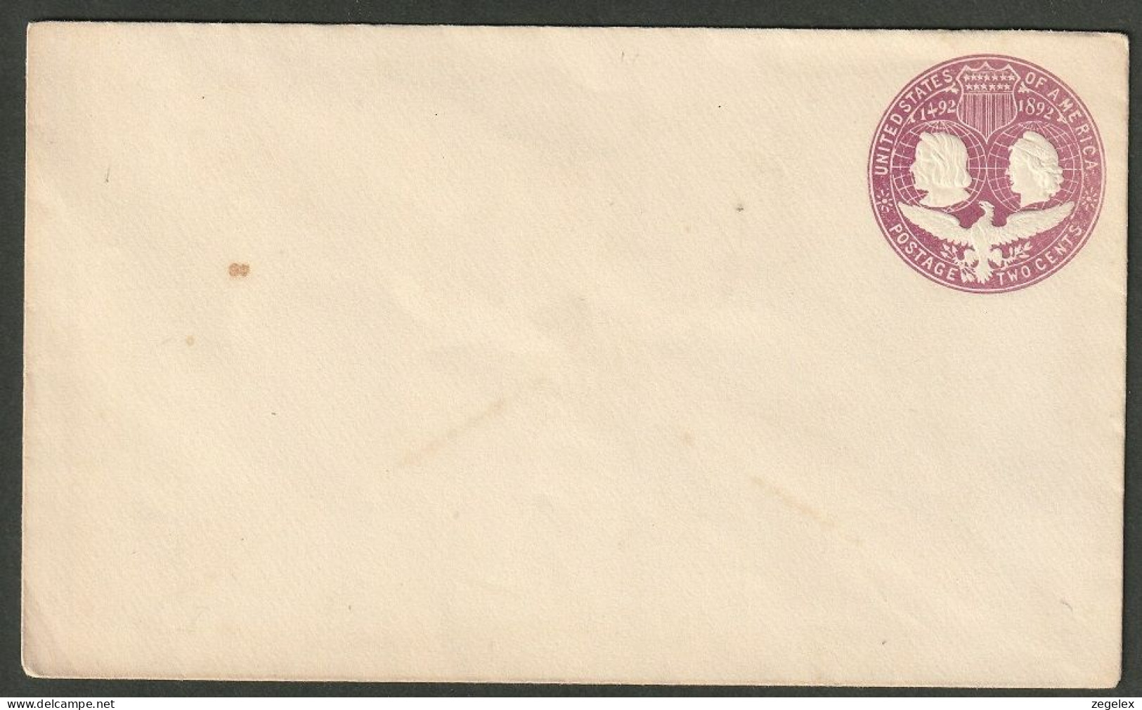 United States - Postal Stationary. 1893 TWO CENTS Scott U349, Unused - ...-1900