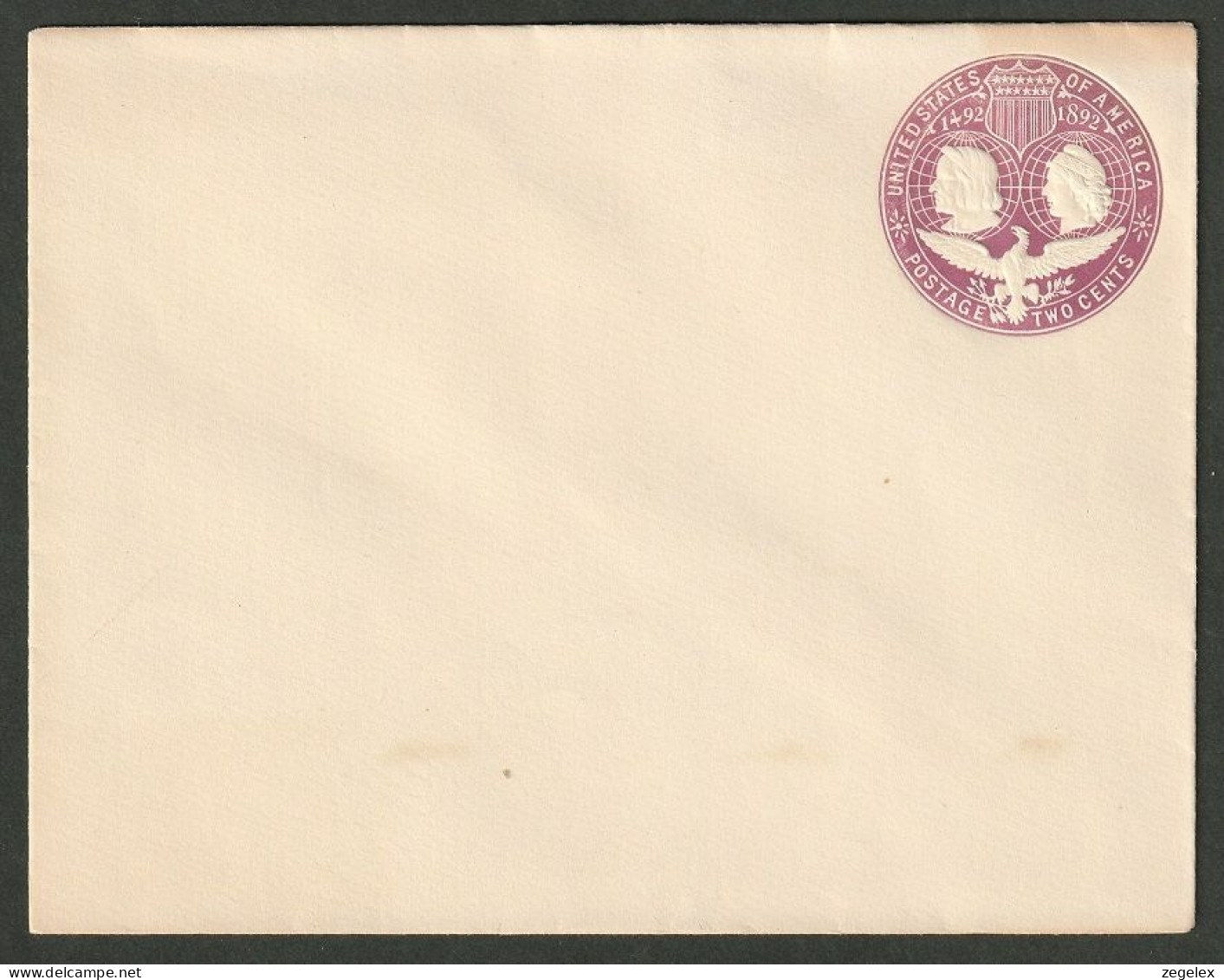 United States - Postal Stationary. 1893 TWO CENTS Scott U349, Unused - ...-1900