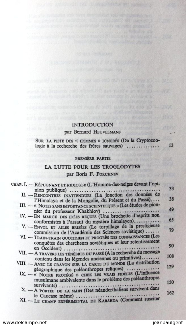 Bernard Heuvelmans Et Boris Porchnev - L'homme De Néanderthal Est Toujours Vivant - Histoire