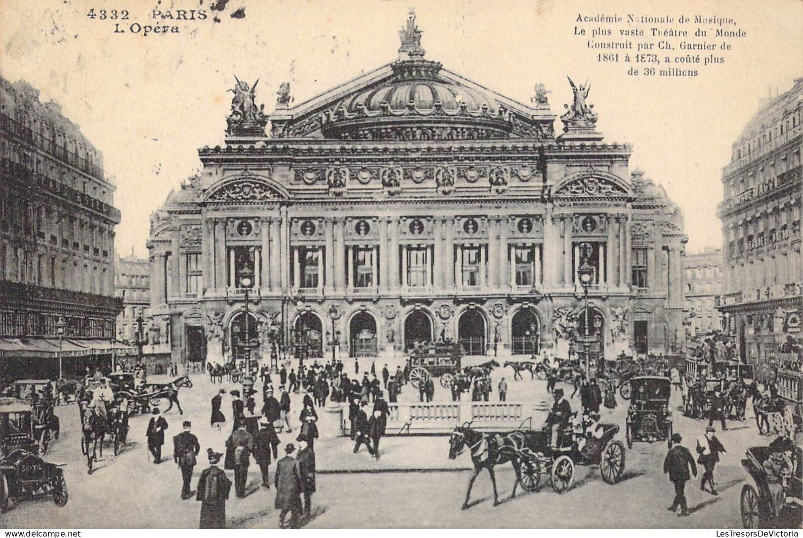 FRANCE - 75 - Paris - L'Opéra - Carte Postale Ancienne - Eiffelturm