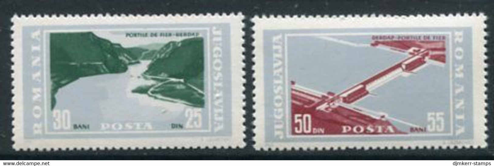 ROMANIA 1965 Djerdap Dam MNH / **.  Michel 2403-04 - Unused Stamps