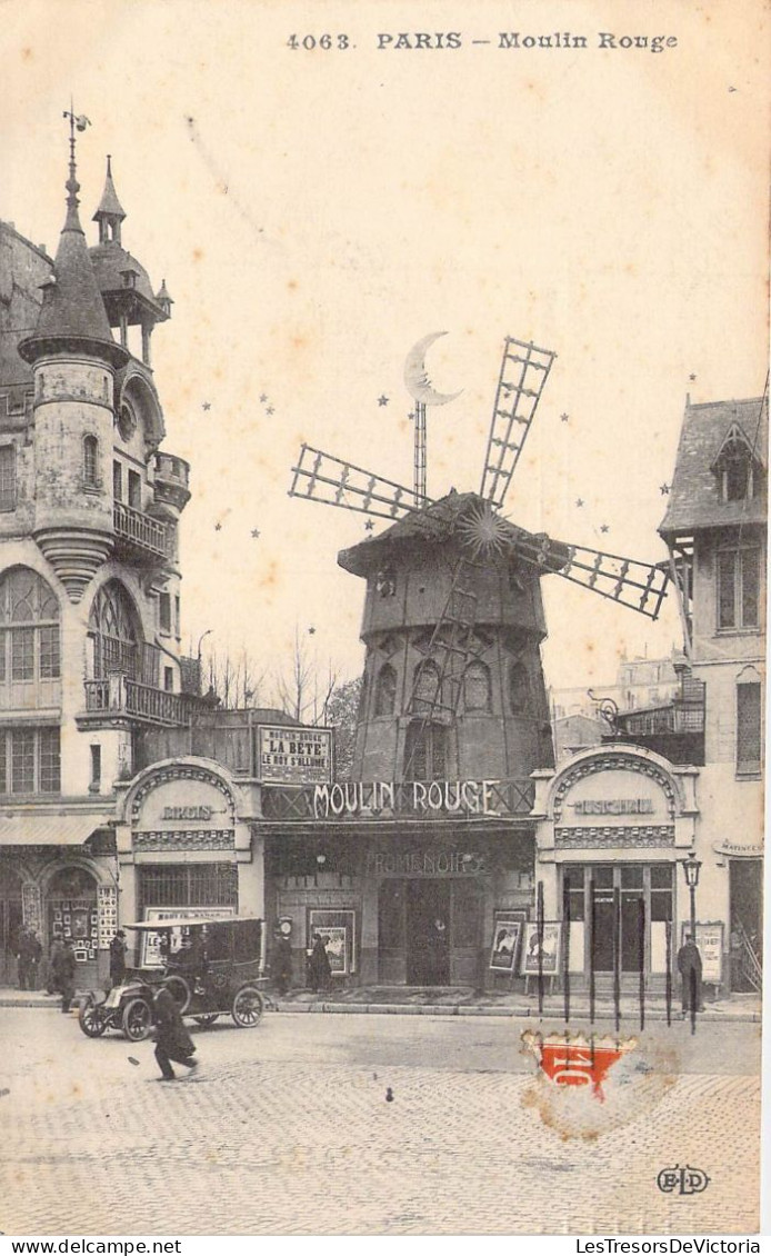 FRANCE - 75 - Paris - Moulin Rouge - Carte Postale Ancienne - Andere Monumenten, Gebouwen