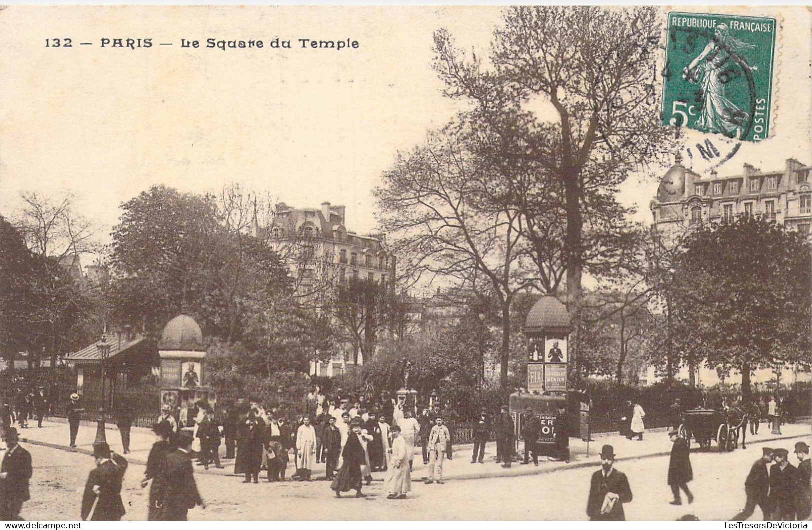 FRANCE - 75 - Paris - Le Square Du Temple - Carte Postale Ancienne - Plätze
