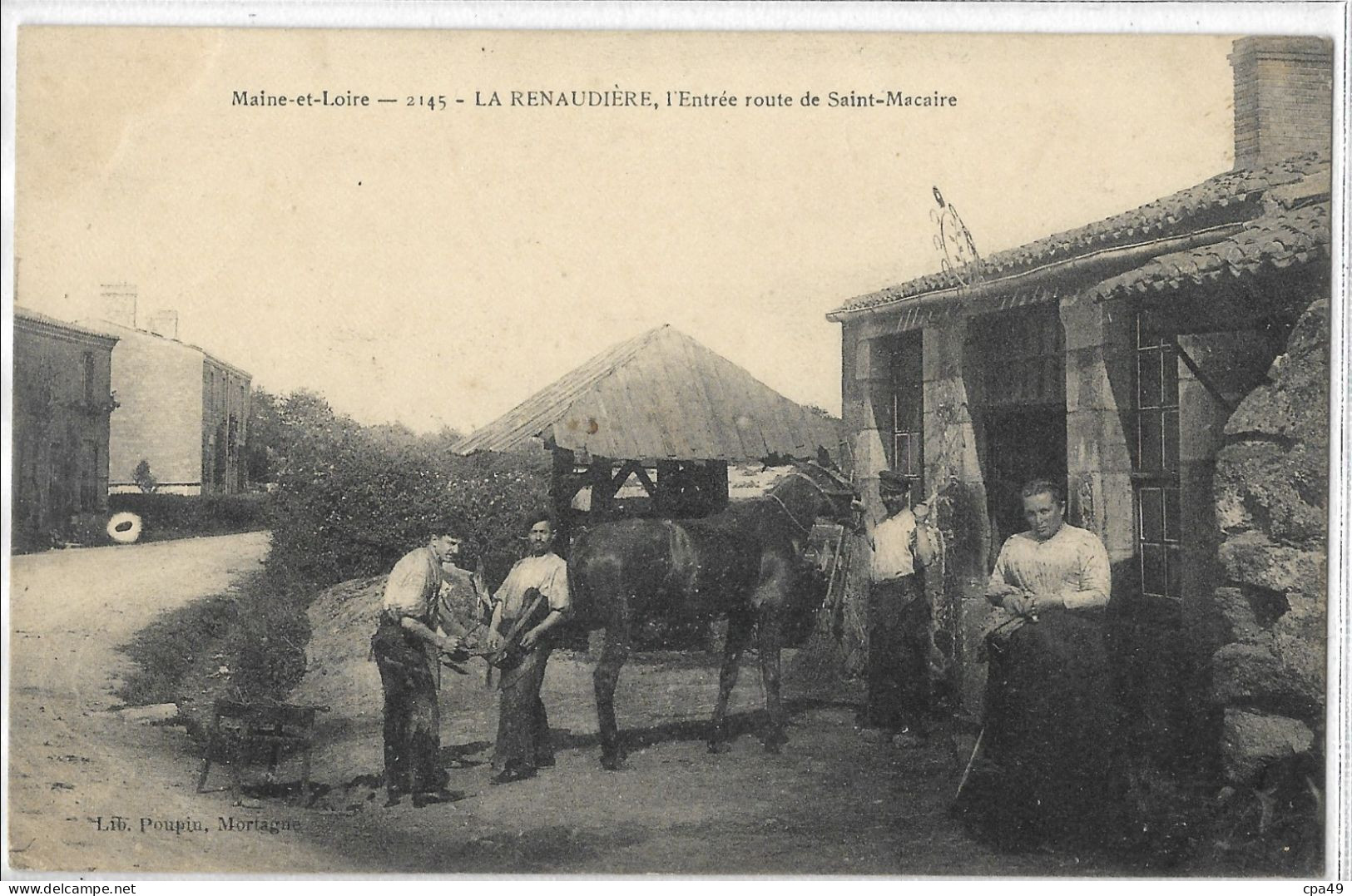 49   LA   RENAUDIERE   L' ENTREE   ROUTE  DE  SAINT - MACAIRE - Otros & Sin Clasificación