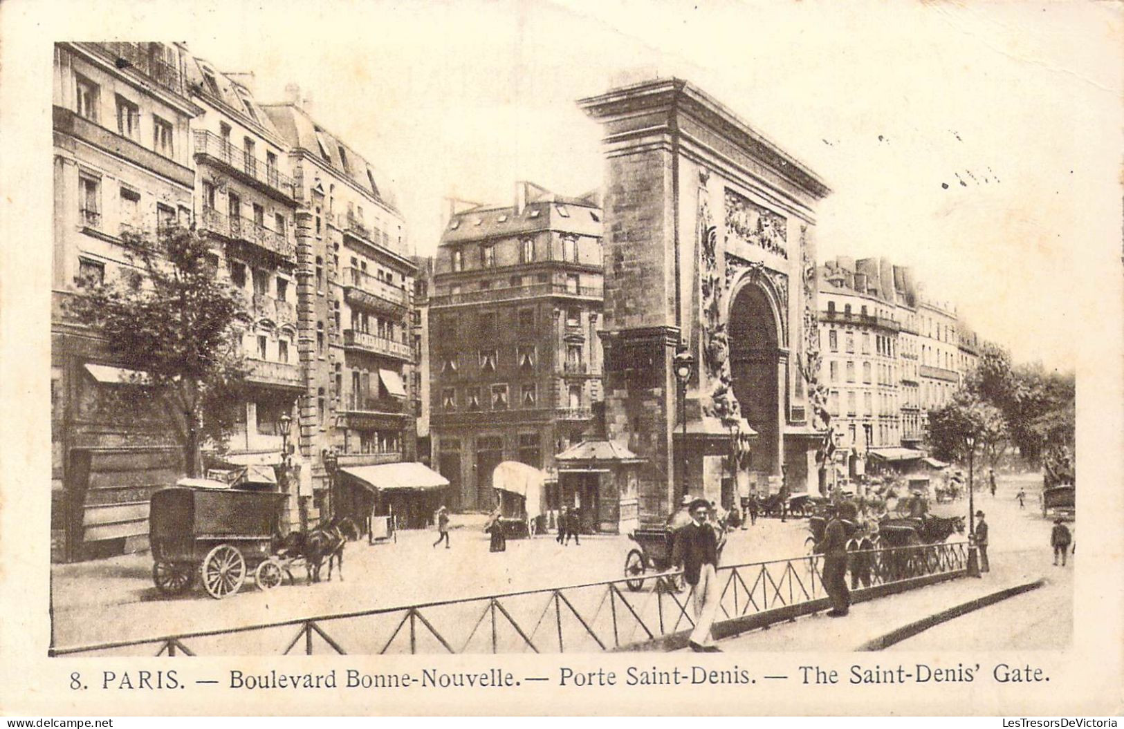 FRANCE - 75 - Paris - Boulevard Bonne-Nouvelle - Porte Saint-Denis - Carte Postale Ancienne - Autres & Non Classés