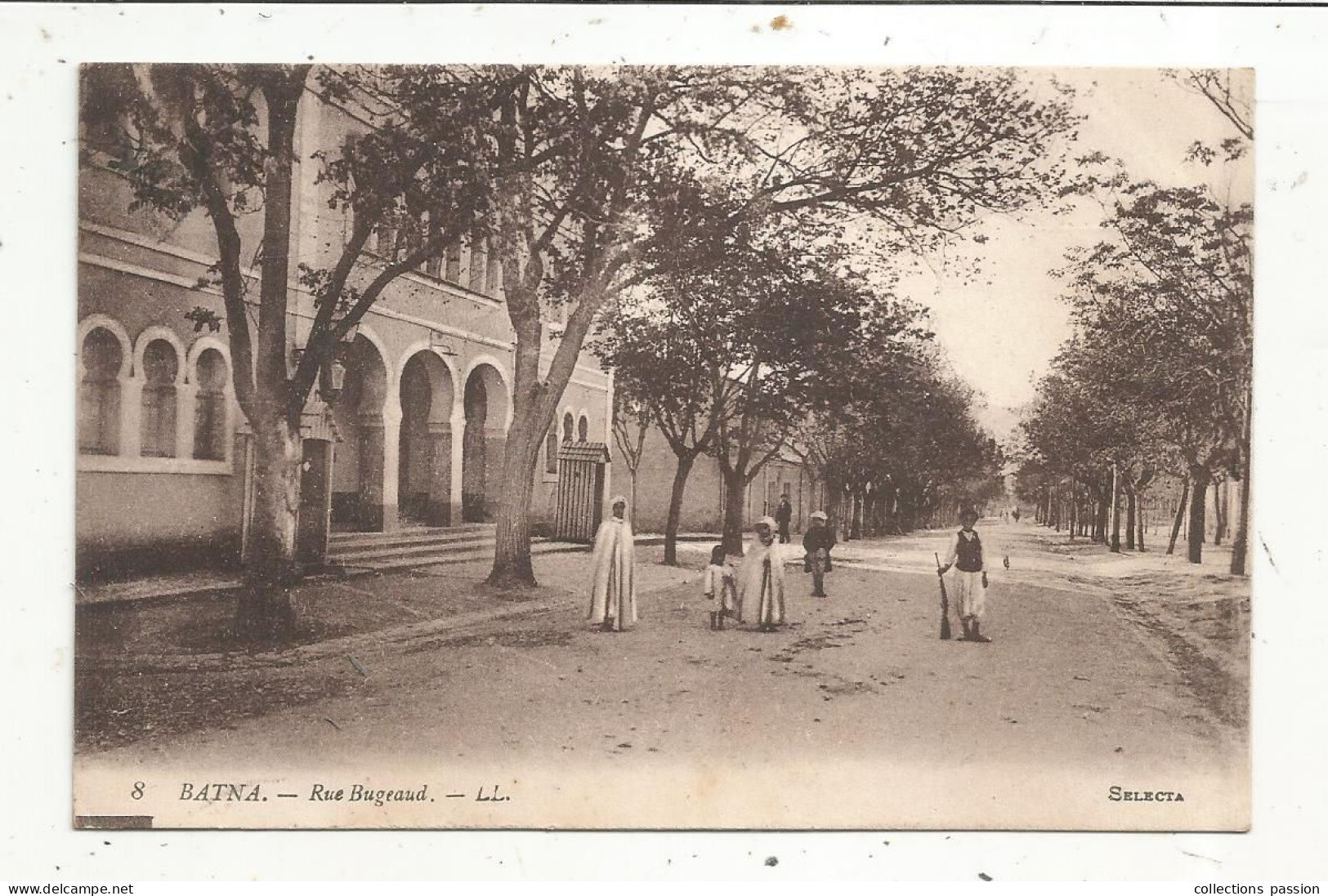Cp, ALGERIE, BATNA, Rue BUGEAUD, Voyagée 1931 - Batna