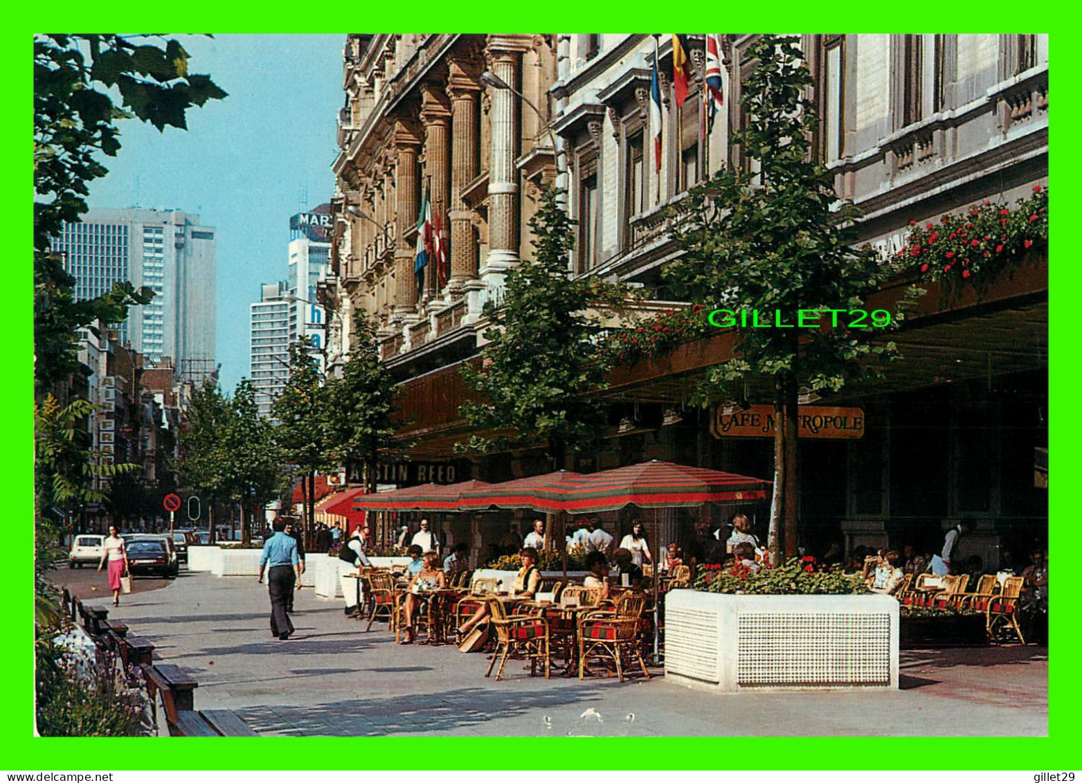 BRUXELLES, BELGIQUE - HOTEL MÉTROPOLE, LA TERRASSE -  EDIT, THILL, S.A. - - Cafés, Hôtels, Restaurants