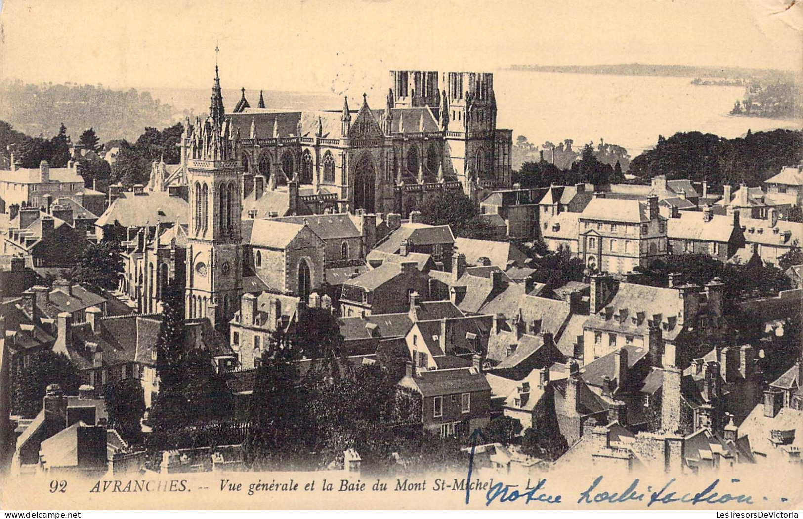 FRANCE - 50 - Avranches - Vue Générale Et La Baie De Mont St-Michel - Carte Postale Ancienne - Avranches