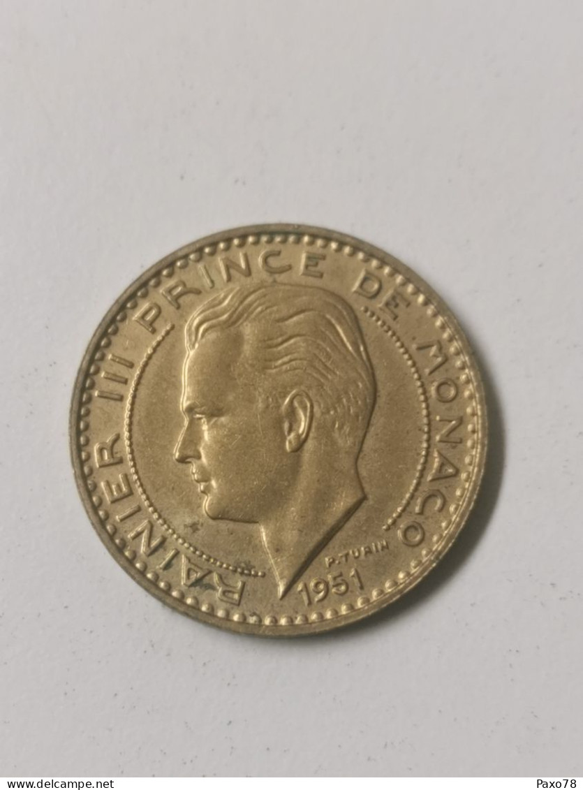 Monaco, 20 Franc - Rainier III 1951 - 1922-1949 Louis II
