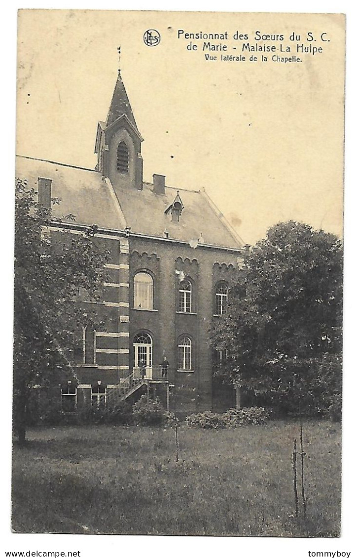 CPA La Hulpe, Pensionnat Des Soeurs Du S. C. De Marie - Malaise, Vue Latérale De La Chapelle (petits Dommages Aux Coin) - La Hulpe