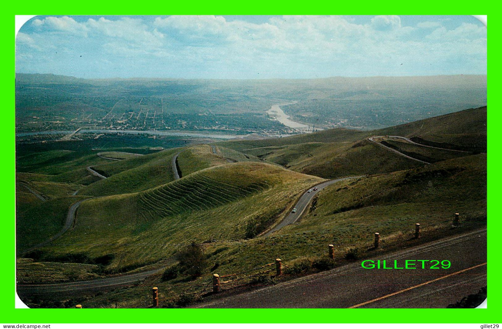 LEWISTON, ID - THE LEWISTON HILL ON HWY 95 - WRITTEN - DEXTER PRESS INC - PUB. BY THE ROSS HALL STUDIO - - Lewiston