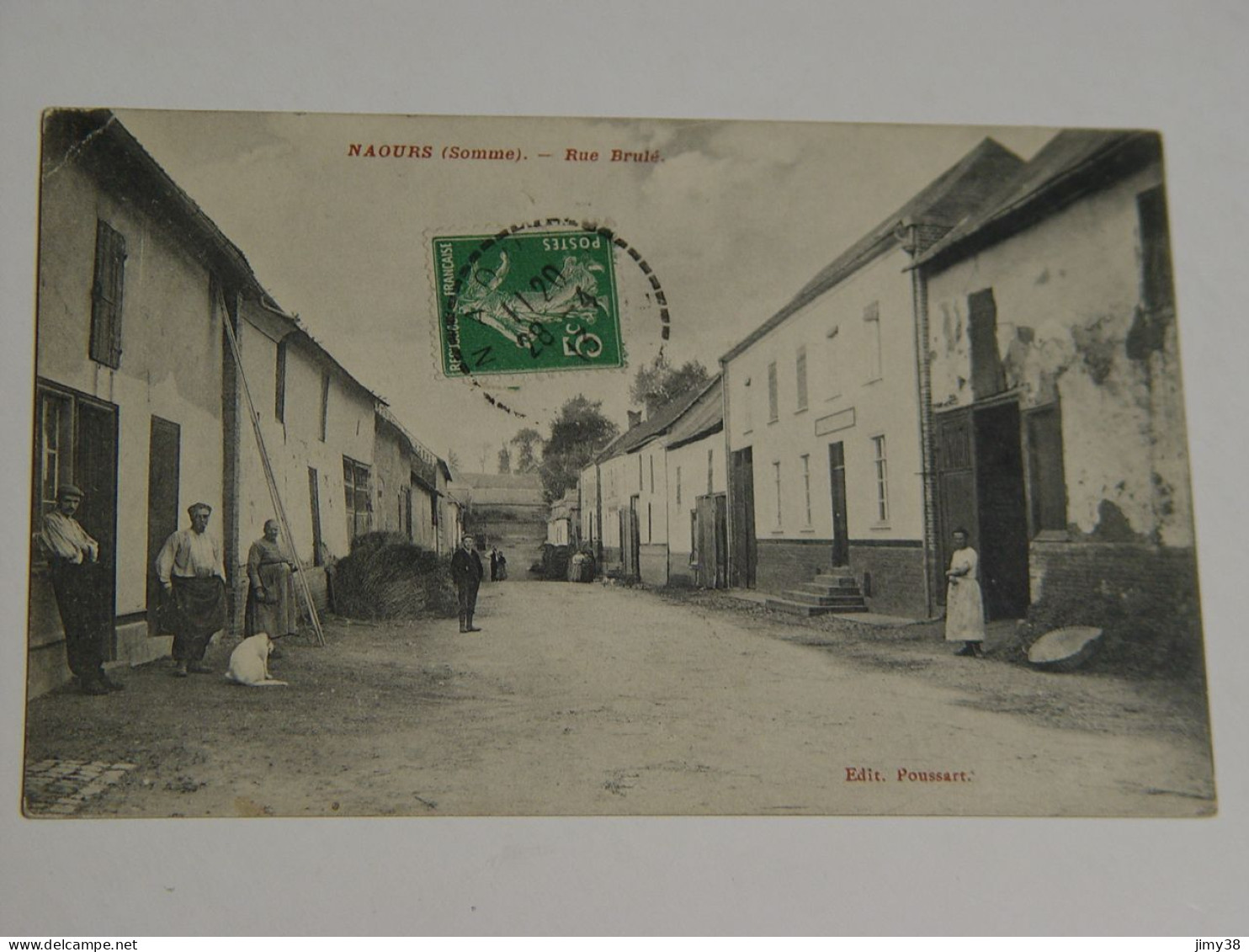 SOMME-NAOURS-RUE BRULE ED POUSSART-ANIMEE - Naours