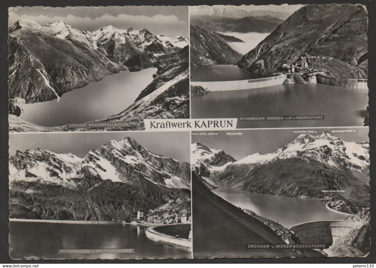 H030 - Mehrbildkarte "Kraftwerk Kaprun", 1957 - Kaprun