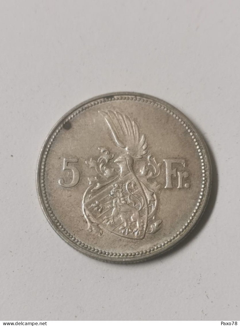 Luxembourg, 5 Francs Charlotte 1929 - Luxembourg