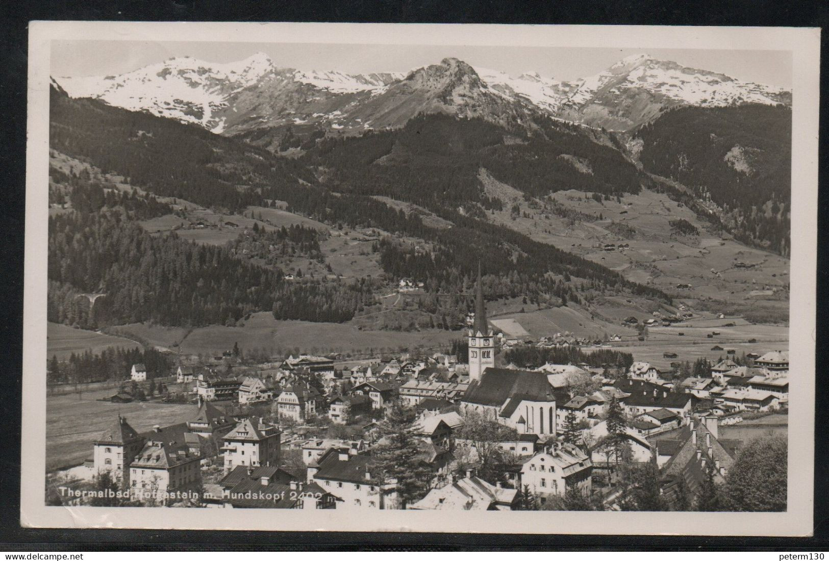 H035 - Thermalbad Hofgastein Mit Hundskopf, 1952? - Bad Hofgastein