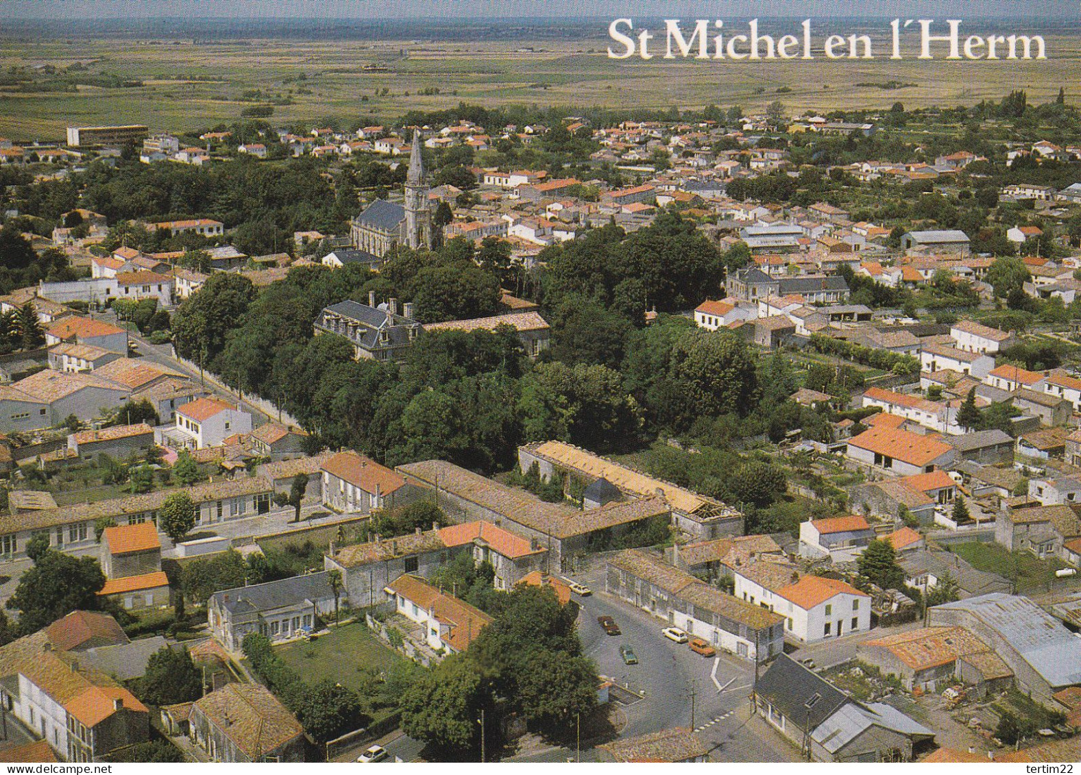 ST MICHEL EN L HERM . 85 VENDEE . VUE GENERALE AERIENNE - Saint Michel En L'Herm