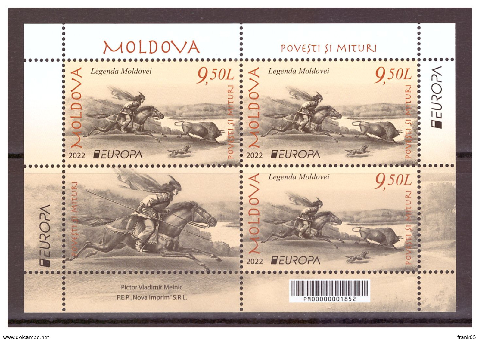 Moldawien / Moldova / Moldavie 2022 MH/booklet EUROPA ** - 2022