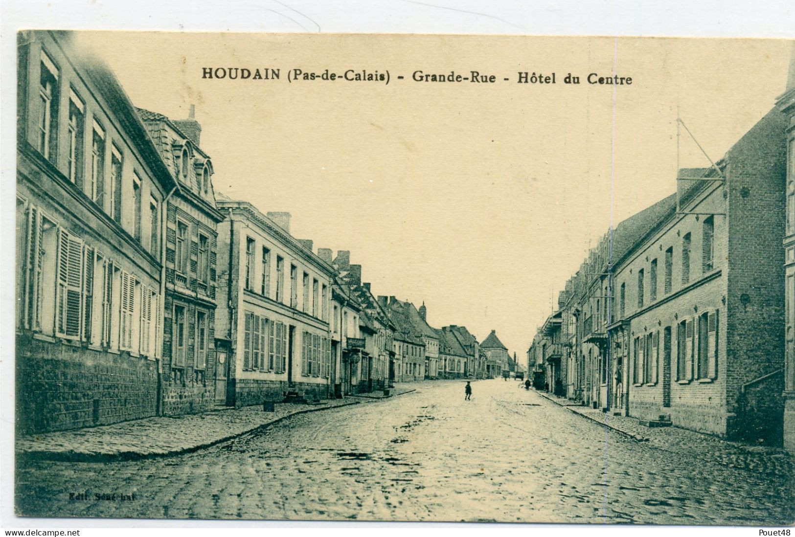 62 - HOUDAIN - Grande Rue - Hôtel Du Centre. - Houdain