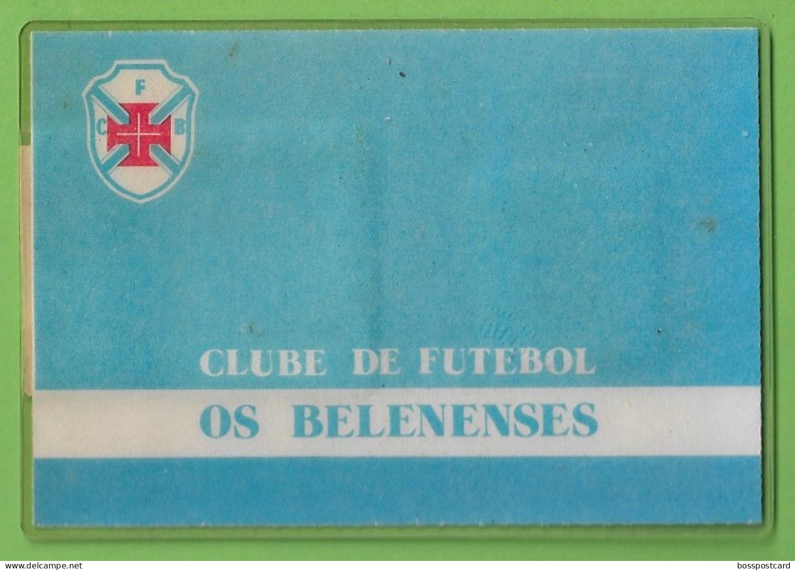 Lisboa - Bilhete De Identidade Do Clube De Futebol Os Belenenses - Estádio - Portugal - Unclassified