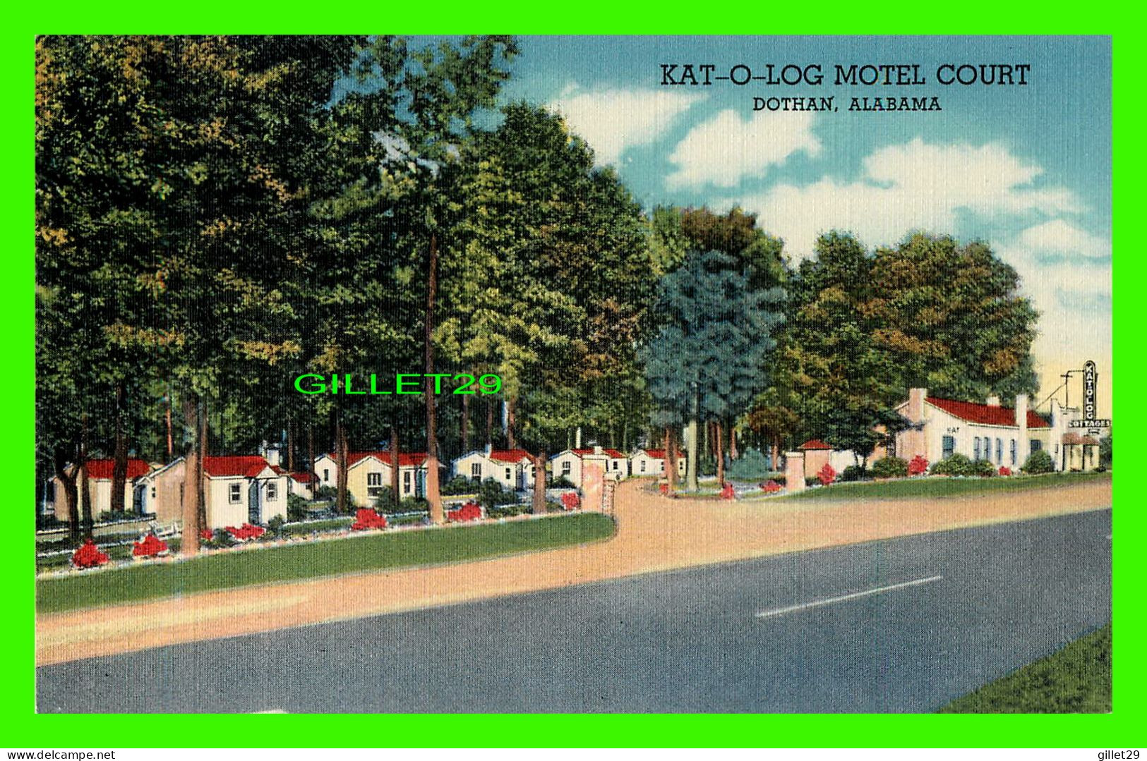 DOTHAN, AL - KAT-O-LOG MOTEL COURT - C.T. ART COLORTONE - - Andere & Zonder Classificatie