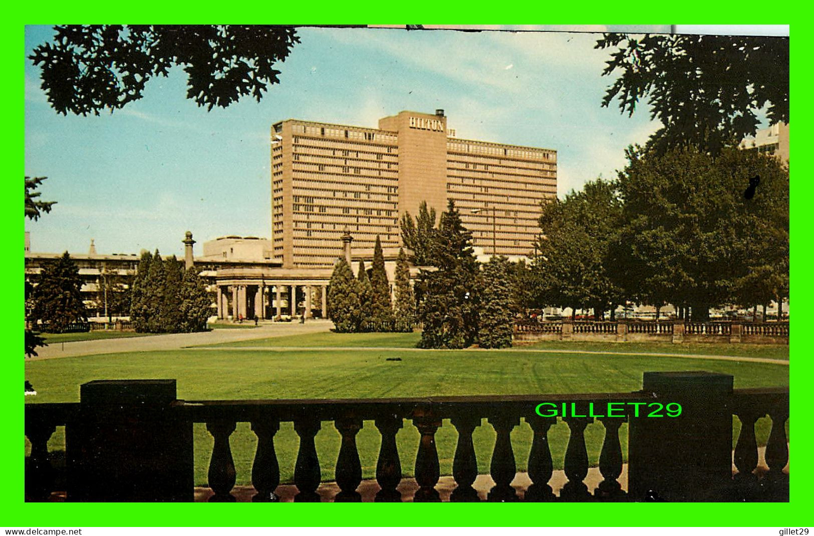 DENVER, CO - THE DENVER HILTON HOTEL - OVERLOOKING CIVIC CENTER PARK - G. R. DICKSON CO - - Denver